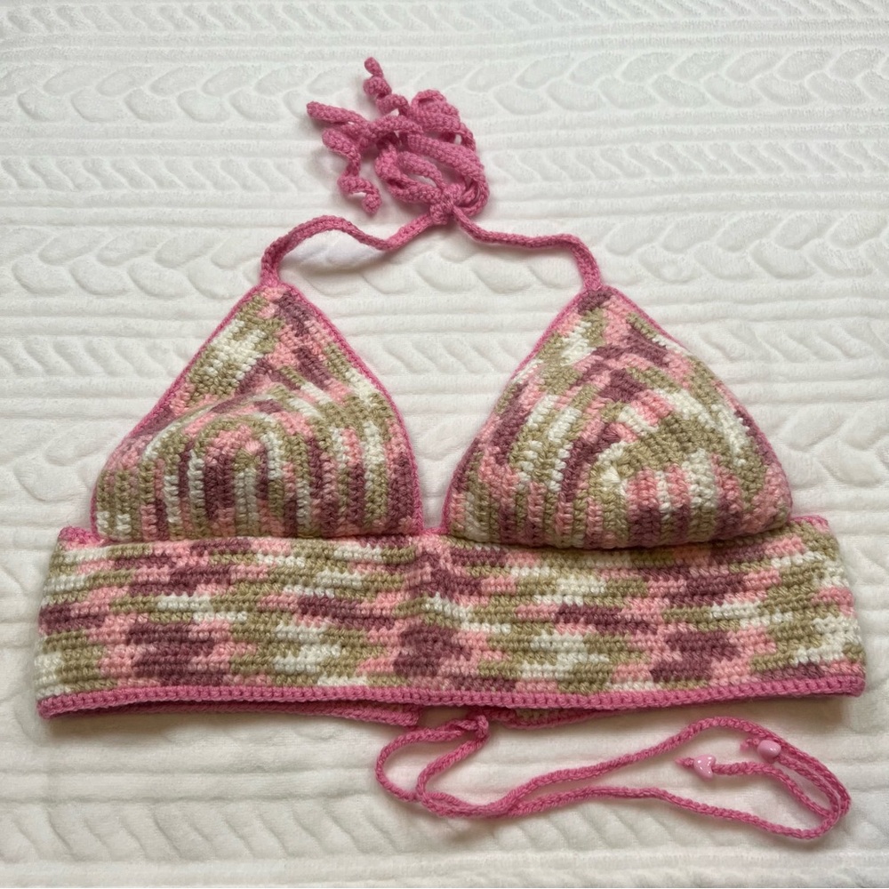 💗 *NEW* Handmade‎ Womans Crochet Halter Top
